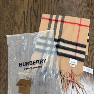 Burberry Gray Packaging with Gold Tag